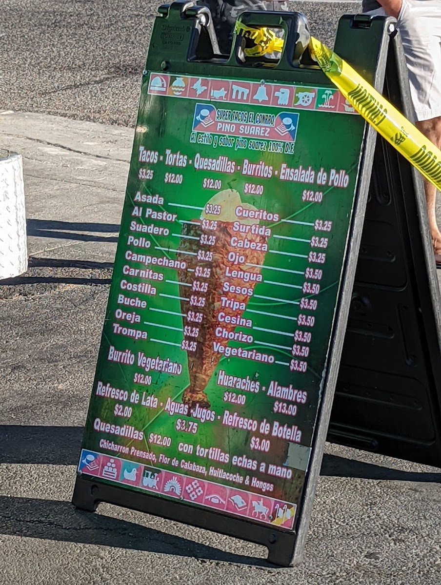 Super Tacos El Conrro Food Truck Menu - Image 5
