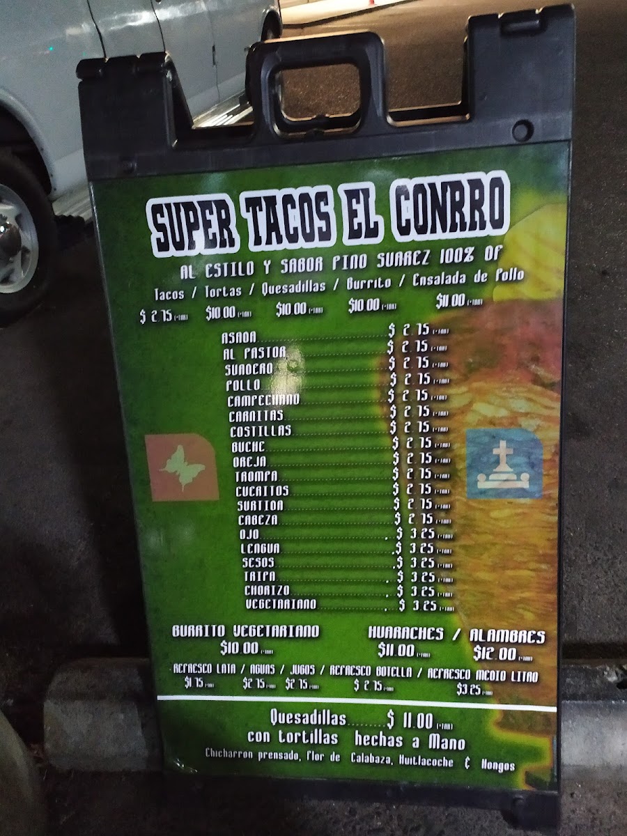 Super Tacos El Conrro Food Truck Menu - Image 6